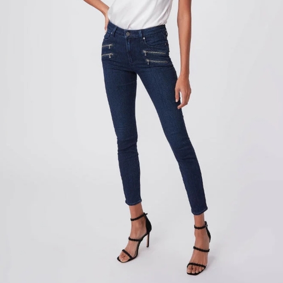 PAIGE Denim - Paige Edgemont Jeans - Dark Blue Skinny Jeans